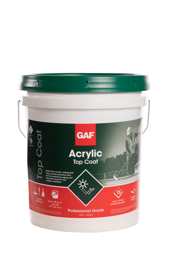 Acrylic Top Coat (Formerly RoofMate TopCoat Elastomeric Acrylic) (15-Year Limited Warranty)