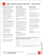 High Tensile Acrylic Top Coat (Formerly RoofMate HT Coating Elastomeric Acrylic)