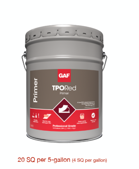 GAF TPO Red Primer for HVHZ HydroStop Application | Coatings Supply