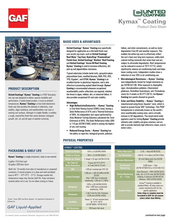 Kymax Coating "PVDF Fluoropolymer"